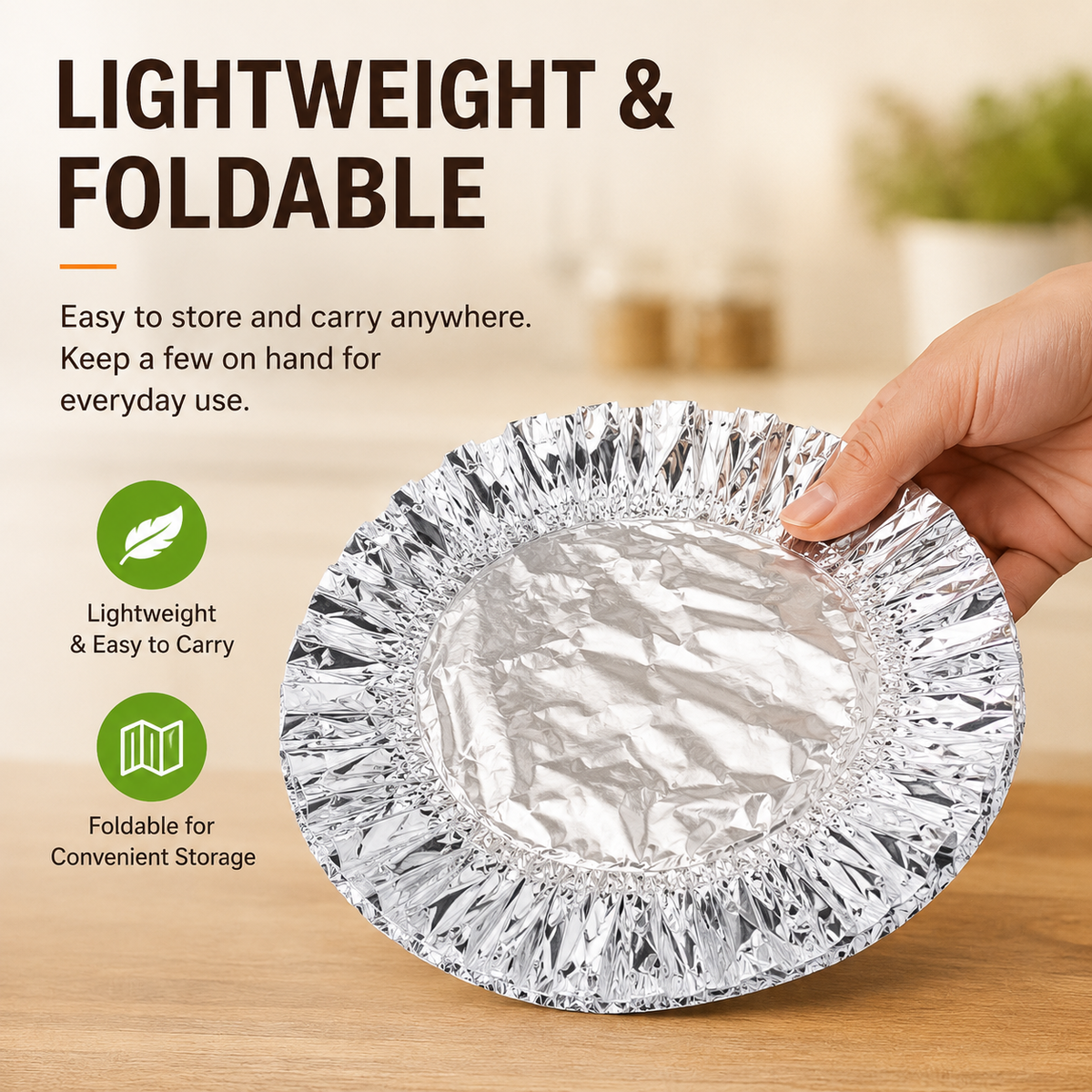 🎁Buy More Get More FREE |GOTLYVO®️ Home dining table & food container aluminum foil heat-retaining cover