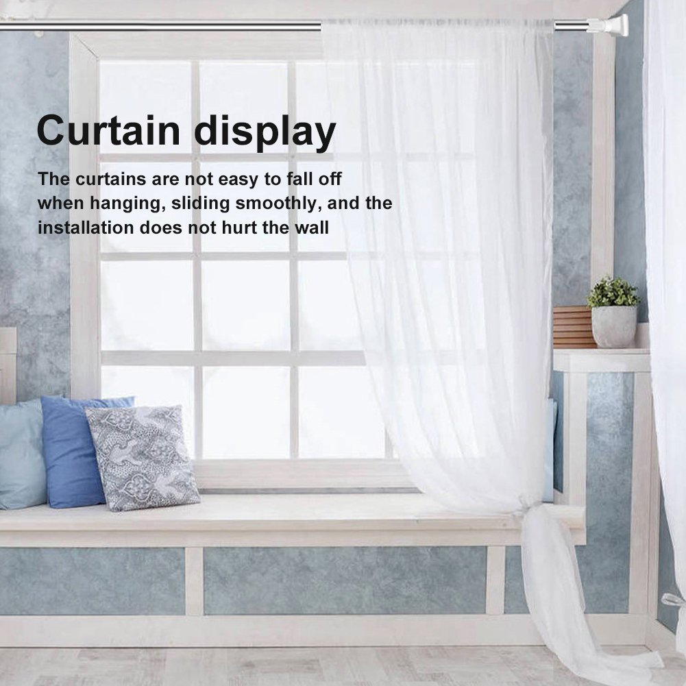 ✨Drill-Free Adjustable Tension Rod, No Damage Wall Mount