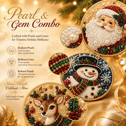 🔥Only $16.99 Last Day Promotion!🎄Christmas DIY Diamond Painting Ornaments Kit (6 PCS)🎅