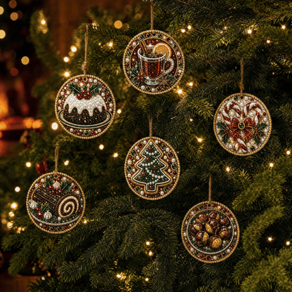 🔥Only $16.99 Last Day Promotion!🎄Christmas DIY Diamond Painting Ornaments Kit (6 PCS)🎅