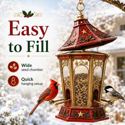 🎄 Christmas Bird Feeder Collection – Festive Hanging Garden Feeders for Wild Birds