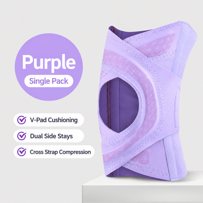 Open-Patella Adjustable Knee Support Wrap
