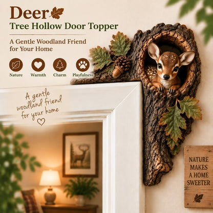 🎅 2026 Christmas Gift 50% Off--🐿️Chipmunk Tree Hollow Door Topper | Woodland Animal Doorway Decor For Cozy Nature Homes