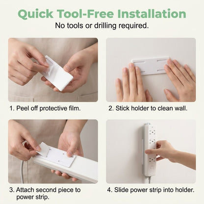 Adhesive Punch-free Socket Holder
