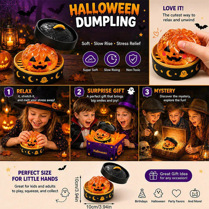 ✨🎃 Halloween Dumpling Squeeze Squishy Toy