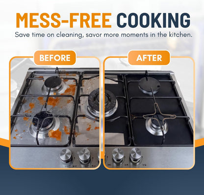 🔥LAST DAY 50% OFF - 🥘 Reusable Gas Stove Burner Liners♻️ (Set of 4)