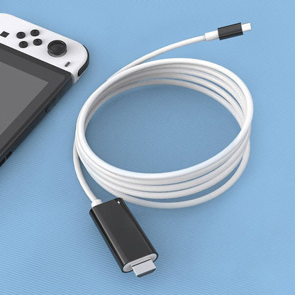 🎮📲 2M USB-C to HDMI Cable – 4K Display & 100W PD Charging for Switch, Phones, Tablets & Laptops