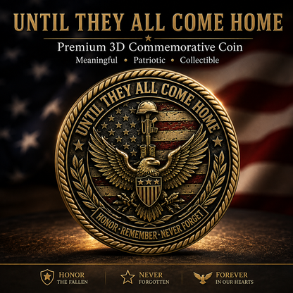 POW MIA Honor Tribute 3D Challenge Coin