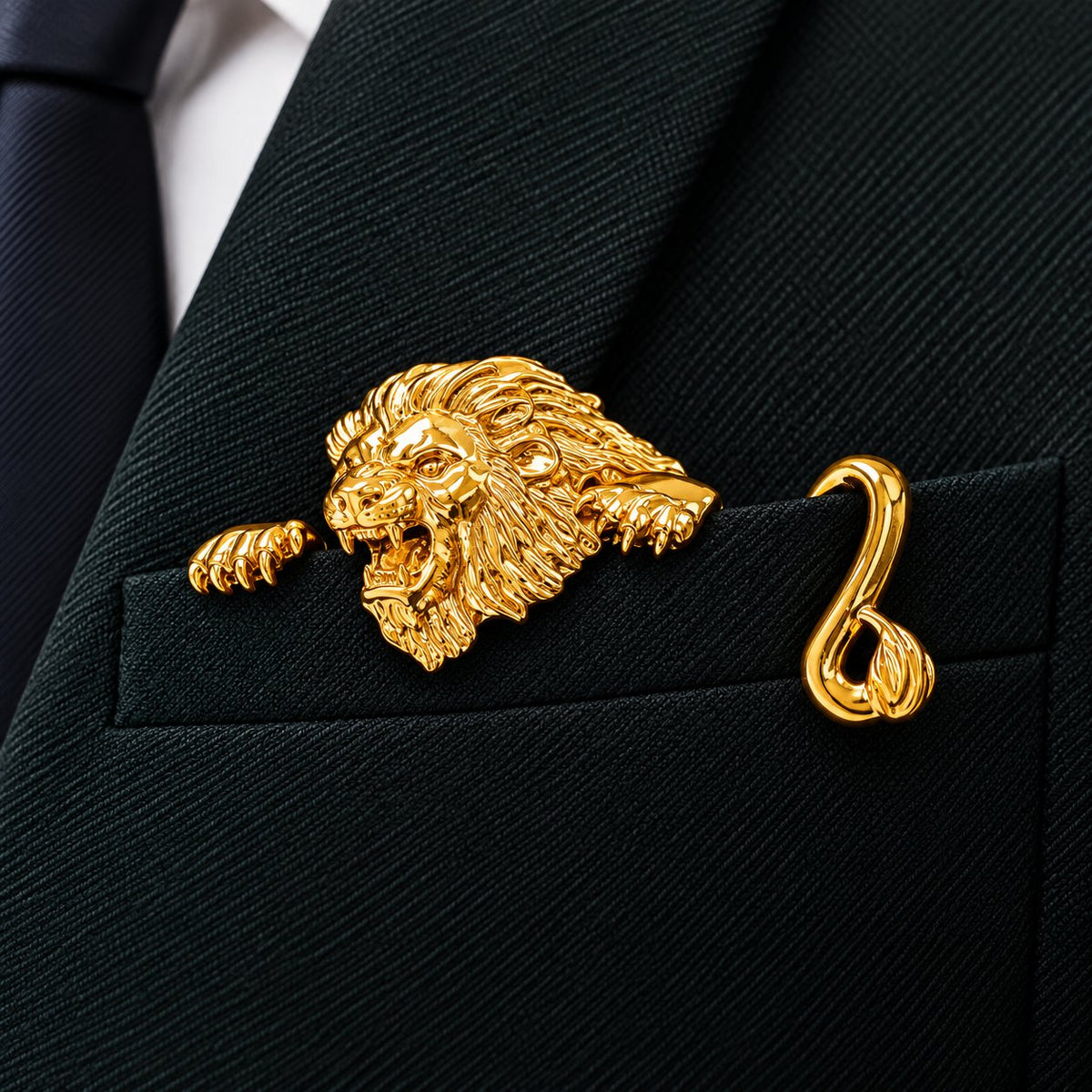 ✨ Luxury Sculpted Animal Brooch – Premium Statement Piece for Suits & Blazers