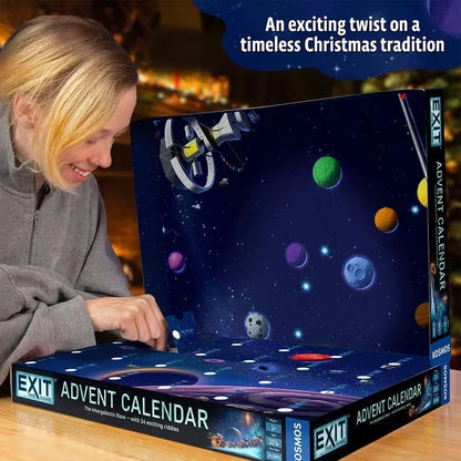 🎄 LAST DAY 49% OFF – 24-Day Cosmic Escape Room Advent Calendar | 24 Screen-Free Riddles & Hands-On Puzzles for a Galactic Christmas Countdown 🧩🚀