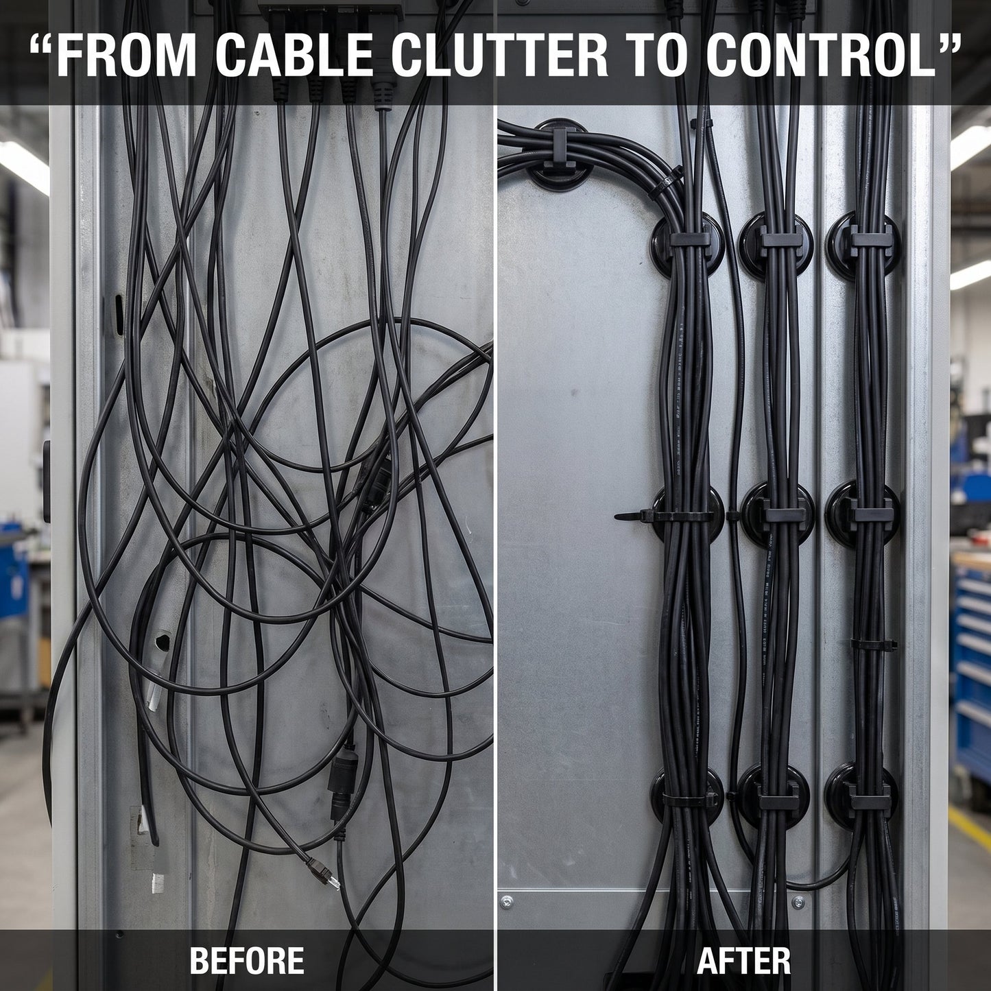 🔥HOT SALE🔥🧲 12 Pack Heavy Duty Magnetic Zip Tie Mounts for Cable Management