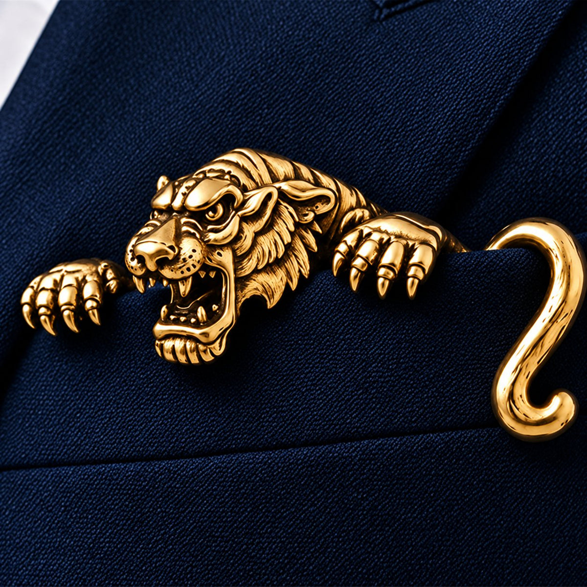 ✨ Luxury Sculpted Animal Brooch – Premium Statement Piece for Suits & Blazers