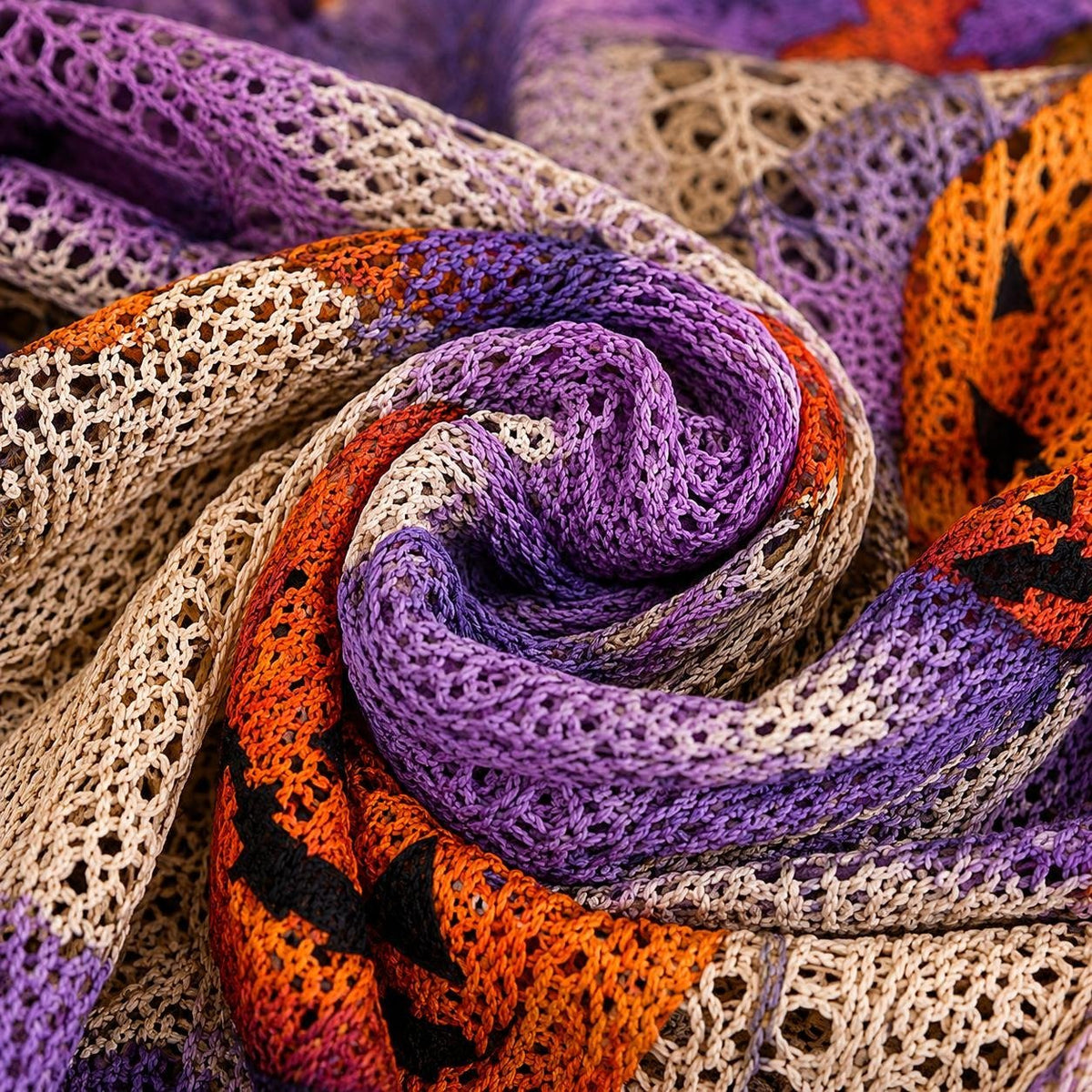 Halloween Themed Knit Pullover, Long Sleeve Soft Casual Fall Sweater for Women