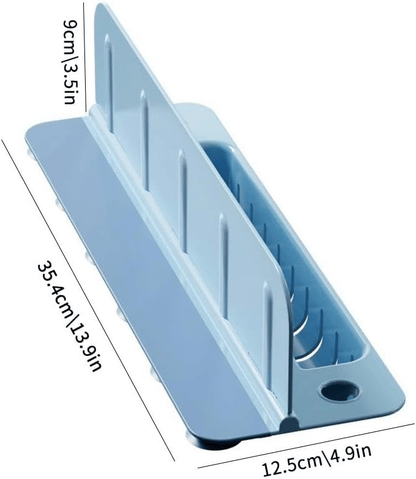 Foldable Kitchen Sink Splash Guard, ABS+TPE Water Splash Blocker with Suction Cups & Drainage Holes, Sponge Holder Design for Sink Edge