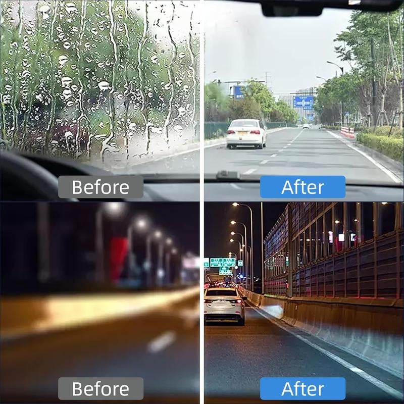 🚗Windshield Oil Film Remover Cream✅Fast Clean Hard Water Marks Restore Clear Driving Vision