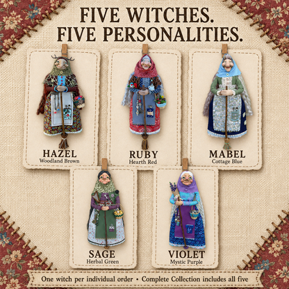 🧙‍♀️ Handmade Kitchen Witch for Good Luck
