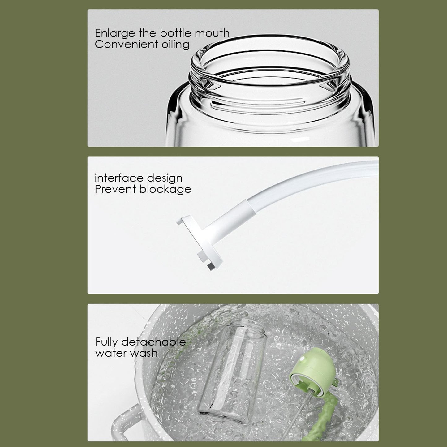 HOT SALE2 in 1 Glass Oil Sprayer & Dispenser(Buy 2 Get 10% OFF)