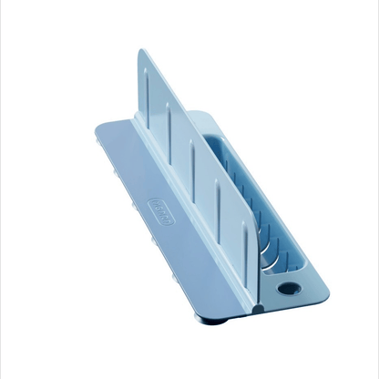 Foldable Kitchen Sink Splash Guard, ABS+TPE Water Splash Blocker with Suction Cups & Drainage Holes, Sponge Holder Design for Sink Edge
