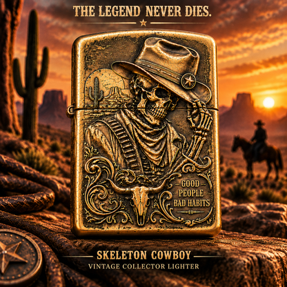 🔥LAST DAY 50% OFF - Skeleton Cowboy | Vintage Collector Lighter
