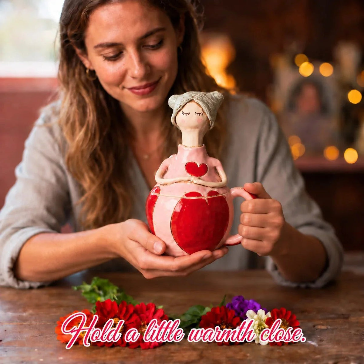 🧚 Handcrafted Fairies Storage Jar/Mug | 8 Whimsical Styles with Removable Fairy Lid for Tea, Treats & Tiny Keepsakes ☕