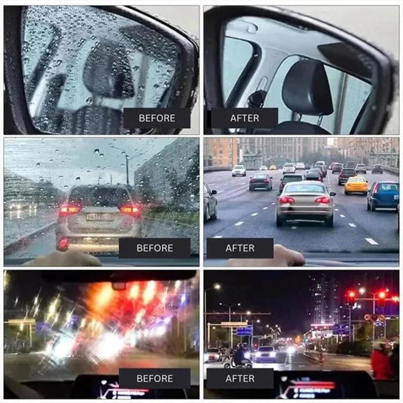 🚗Windshield Oil Film Remover Cream✅Fast Clean Hard Water Marks Restore Clear Driving Vision