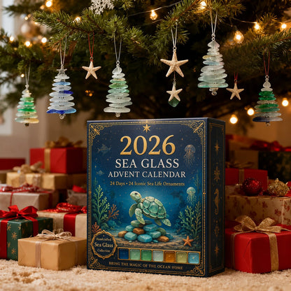 🔥Last Day 50% OFF - 🎁🐟2026 Sea Glass Marine Life Advent Calendar